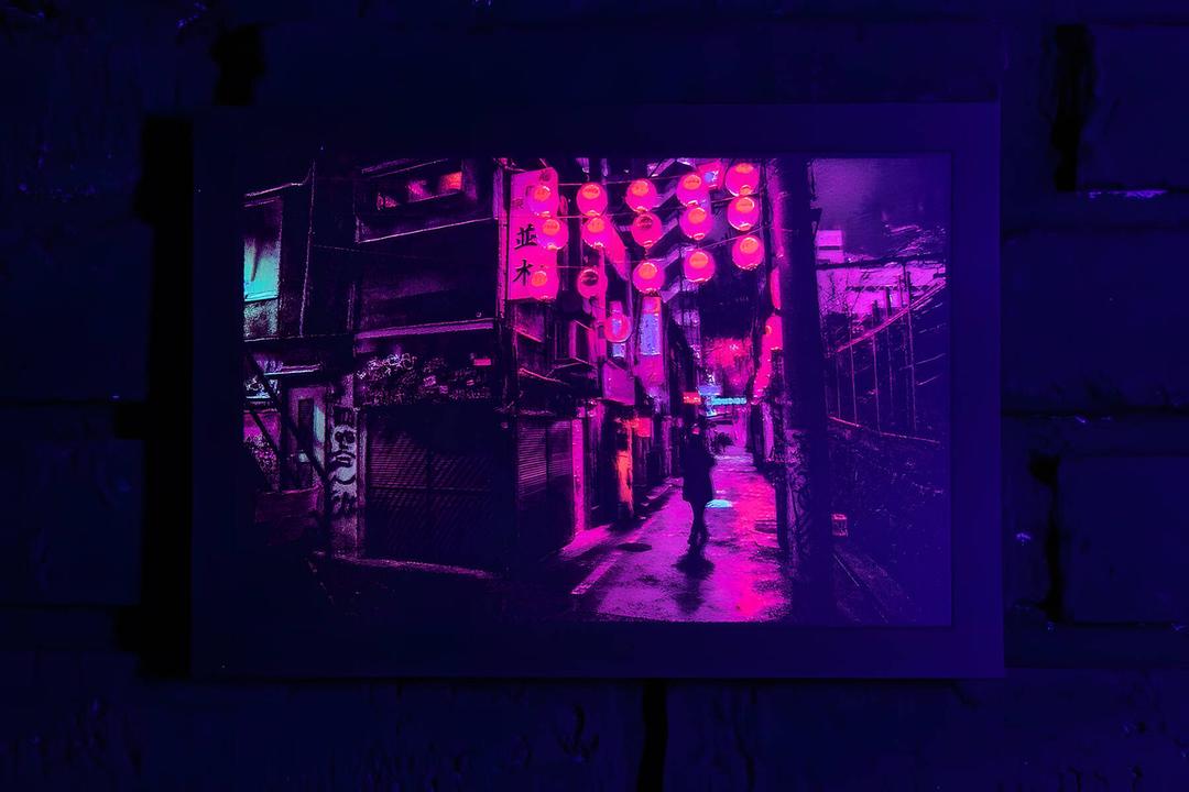 CMYK & RGB ULTRAVIOLET NIGHT PHOTOGRAPHY SILKSCREEN PRINT COLLECTION | MMINT.UK | Rob Green | Noe Alonzo - Neon Japan