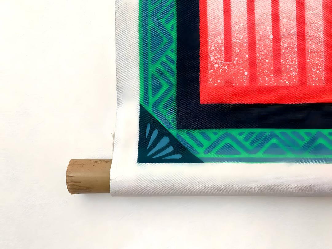 Huitzilopochtli | Canvas & Bamboo Scroll