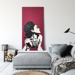 NIGHT Original Stencil on Wood