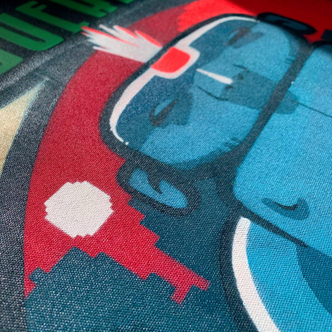 Huitzilopochtli | Canvas & Bamboo Scroll