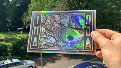 IKAROA VIDEO | Holographic Sticker - Video Preview